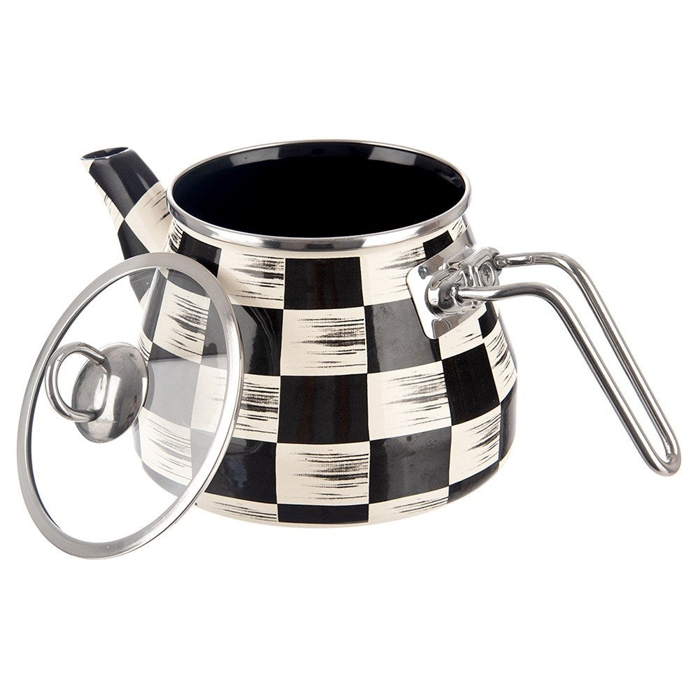 Enameled kettle CHECKERBOARD 2 l