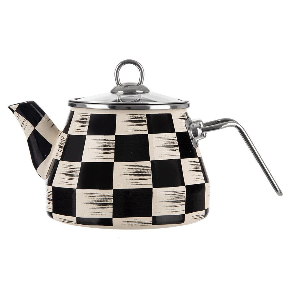 Enameled kettle CHECKERBOARD 2 l
