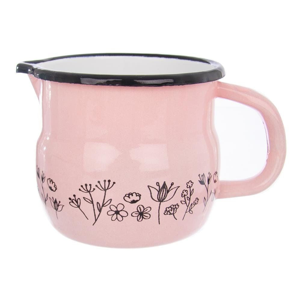 Enameled pink mug LOUKA 800 ml
