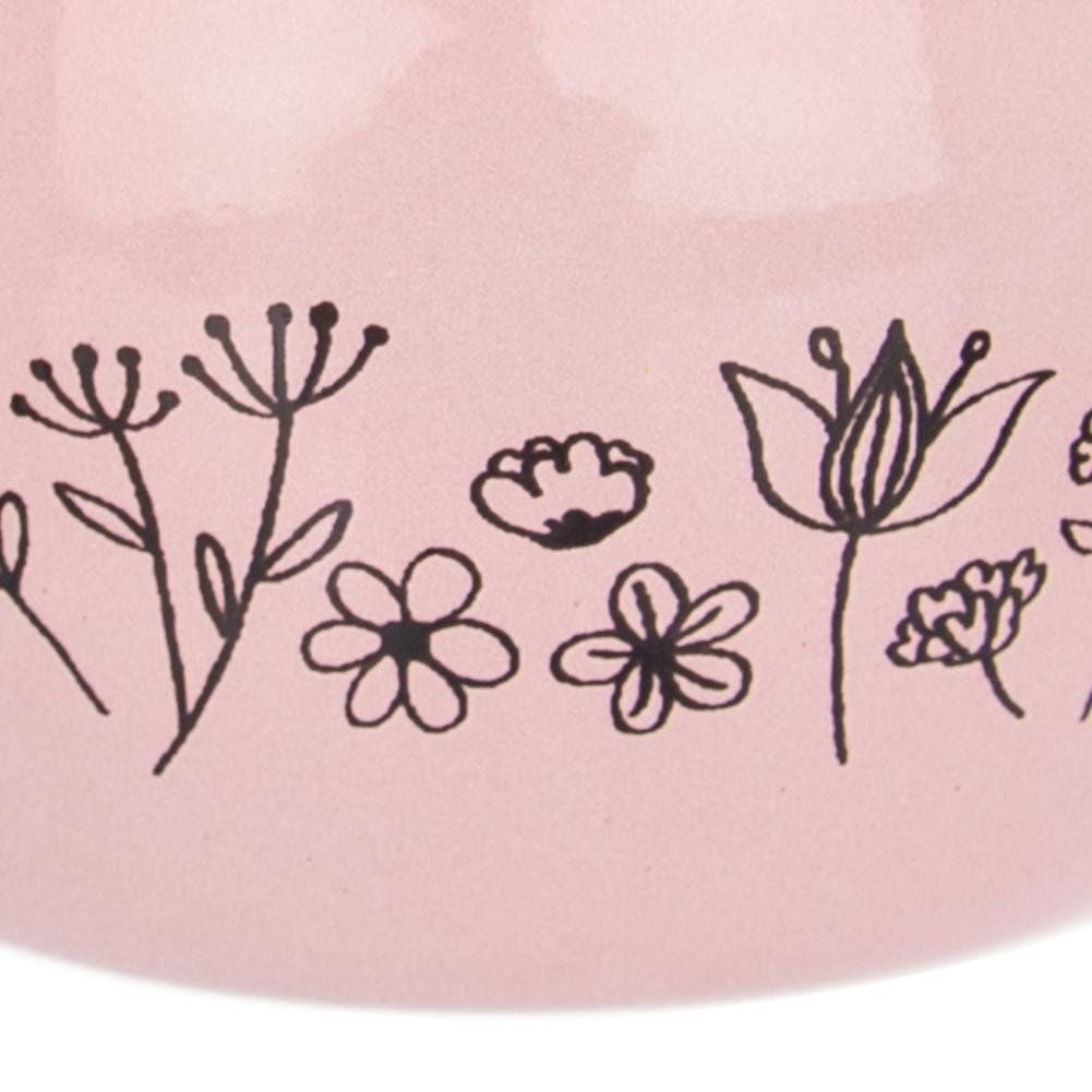 Enameled pink mug LOUKA 800 ml