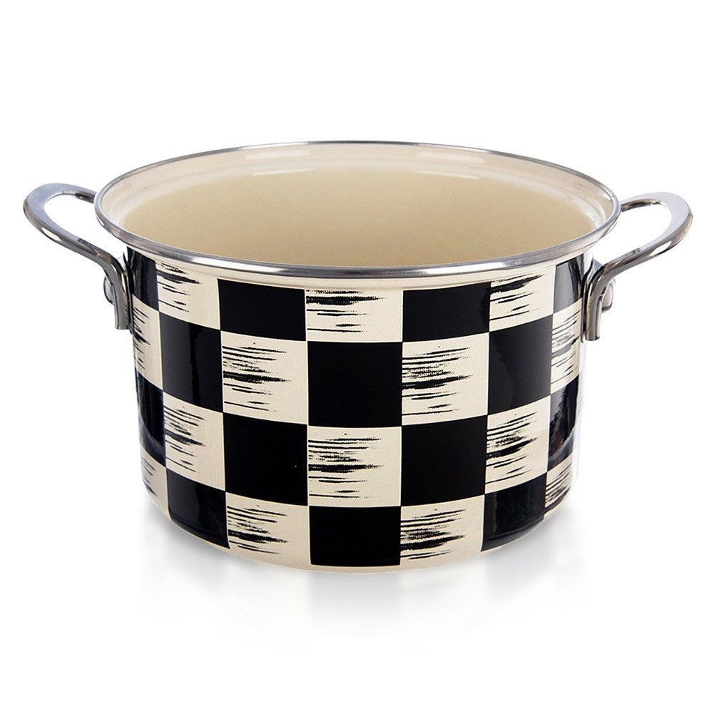 Enameled pot CHECKERED BOARD 20 cm, 3 l