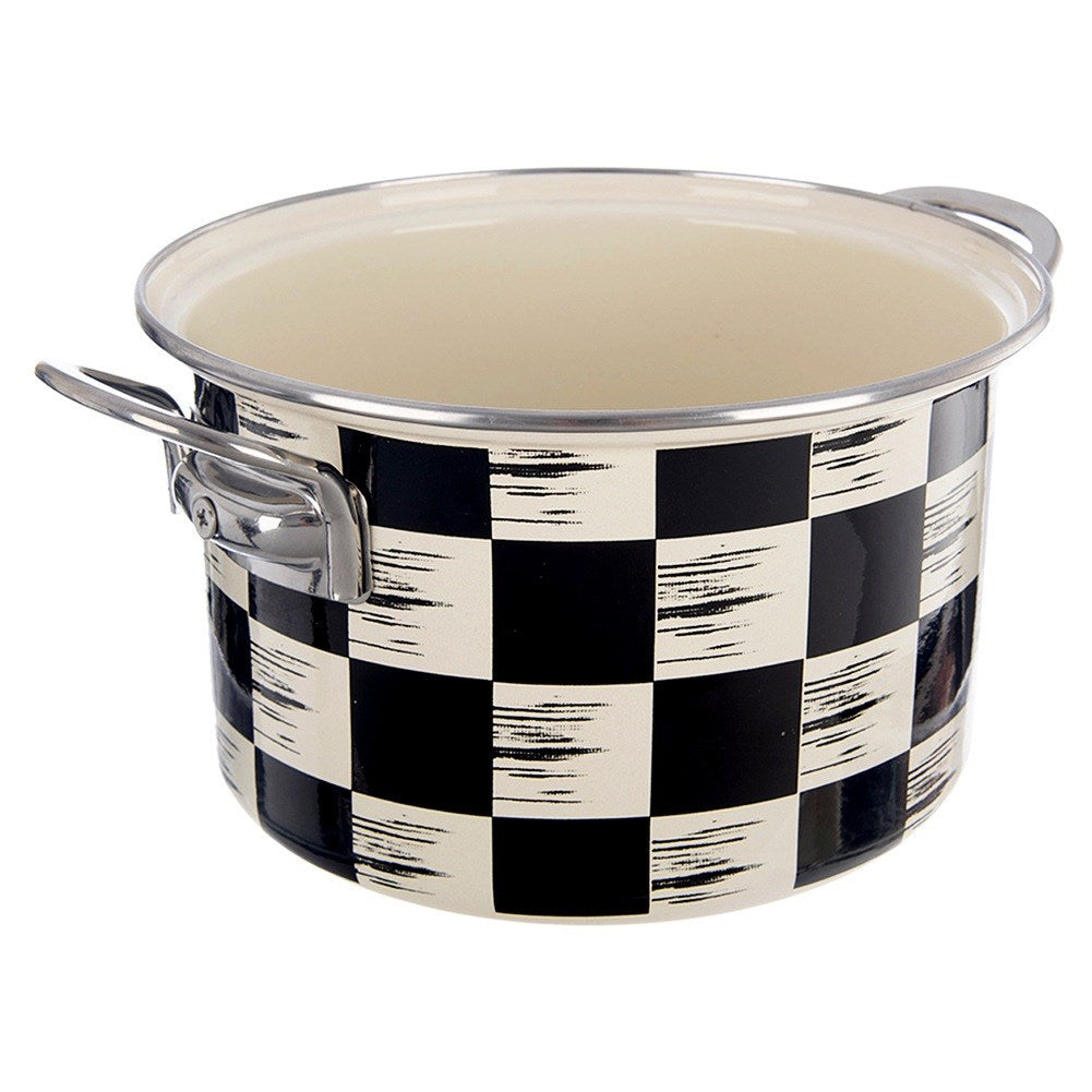 Enameled pot CHECKERED BOARD 20 cm, 3 l