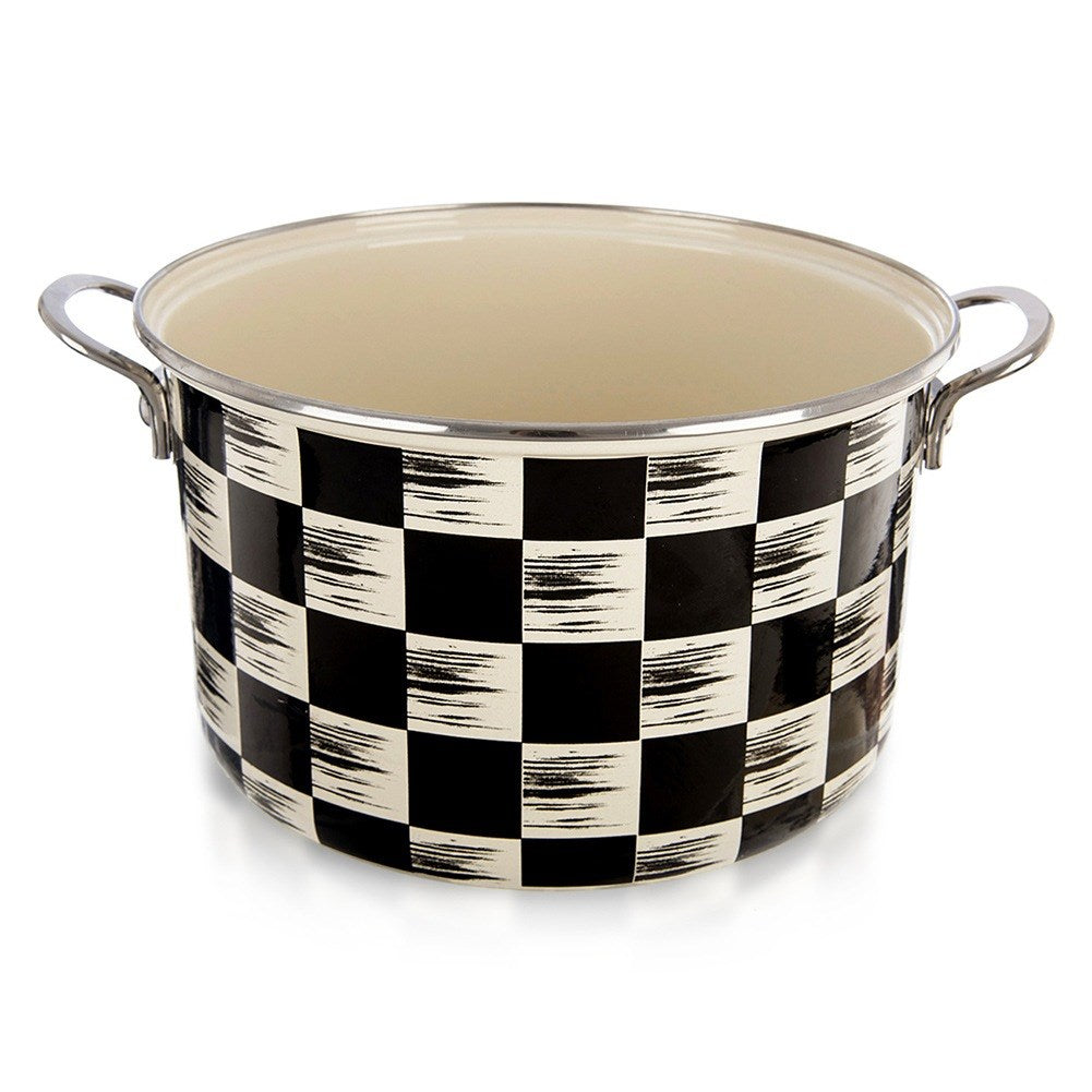 Enameled pot CHECKERED BOARD 26 cm, 6.5 l