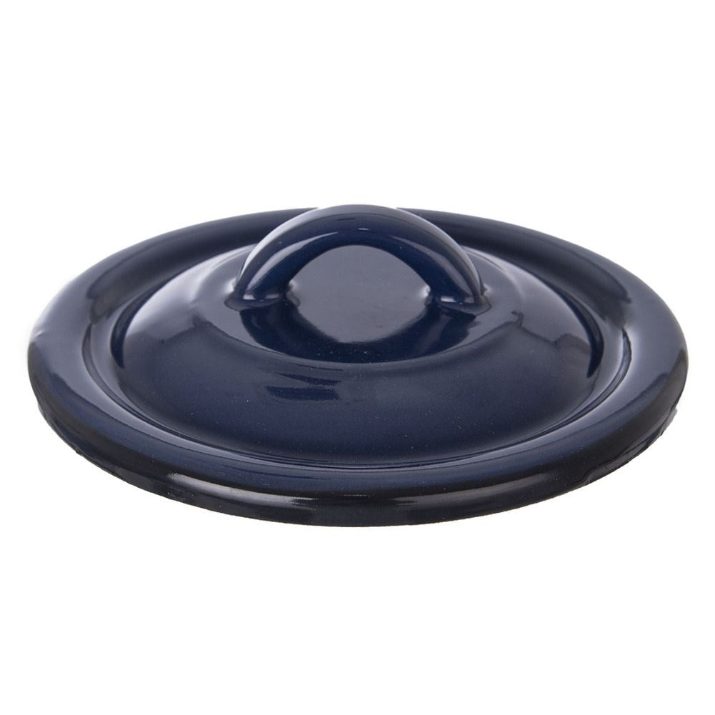 Enameled steel lid for 16 cm pans, heat protection and splash protection