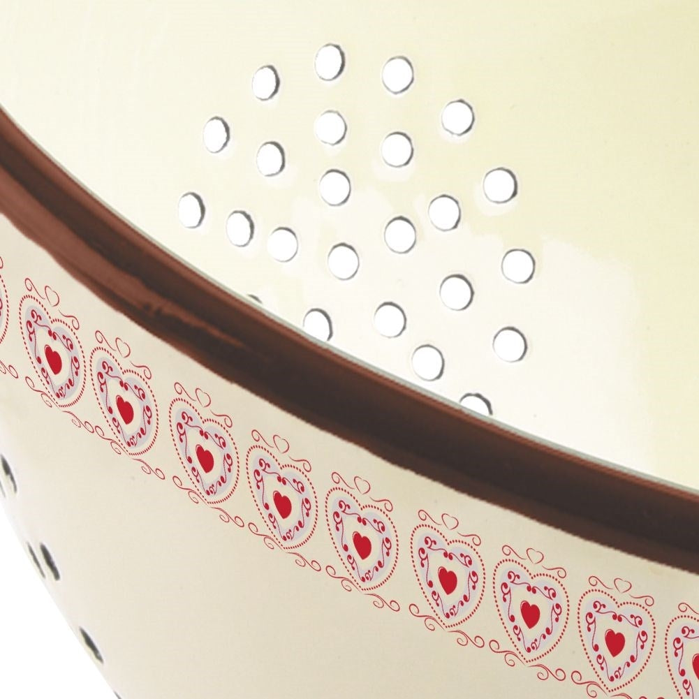 Enamelled Steel Colander: Practical & Decorative for the Kitchen