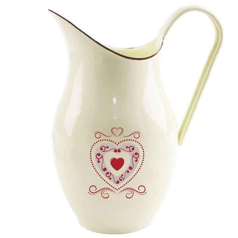 Enamelled Steel Pot for Drinks and Decoration