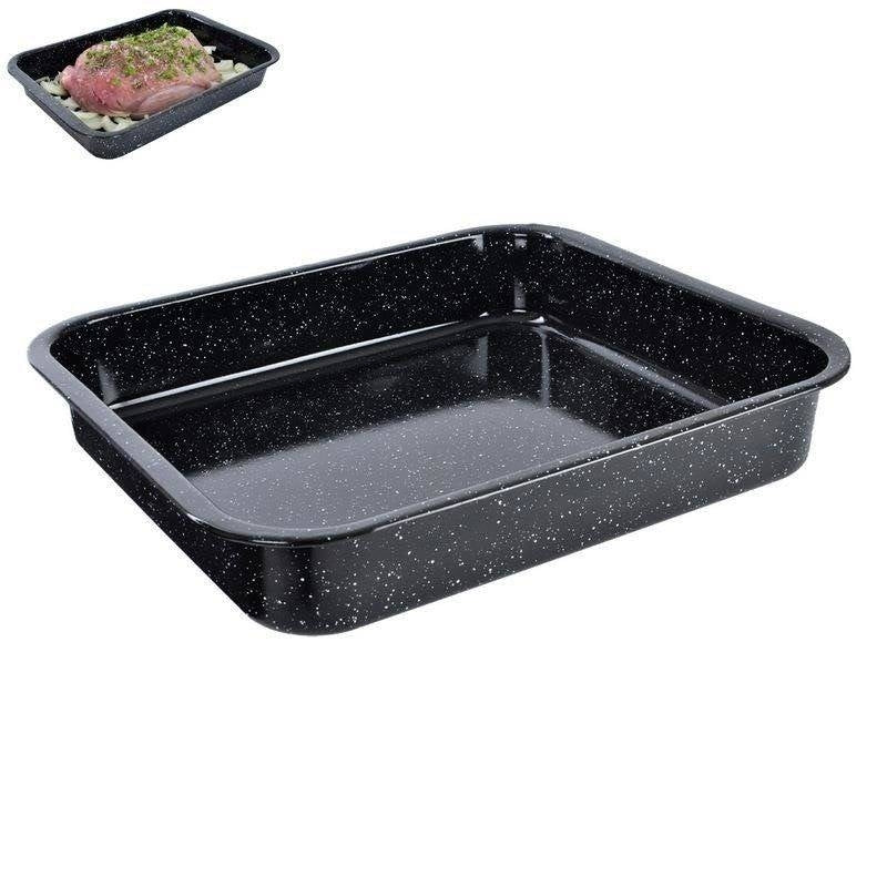 Enamelled steel baking sheet: Perfect for baking and frying