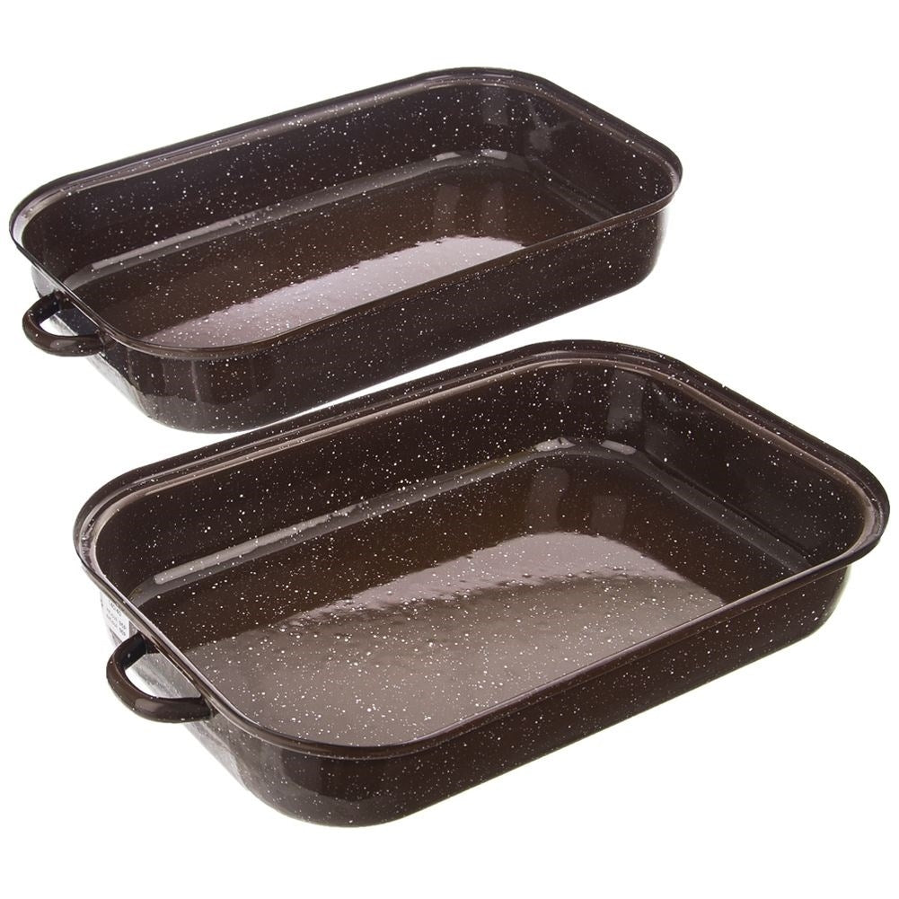 Enamelled steel pot with removable lid and handle