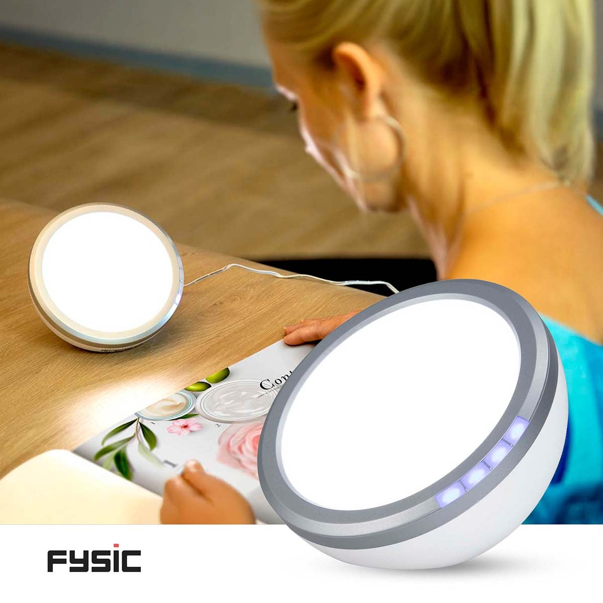 Energy lamp / light therapy lamp White/Silver
