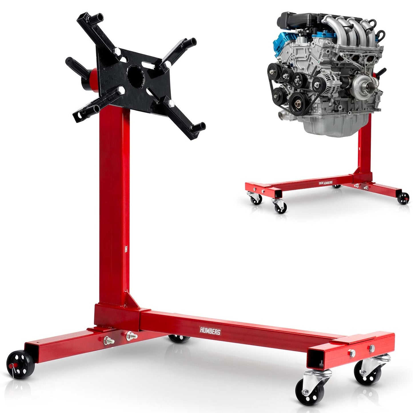 Engine Stand 450 kg Capacity, 360 Rotation, Steel-Aluminum