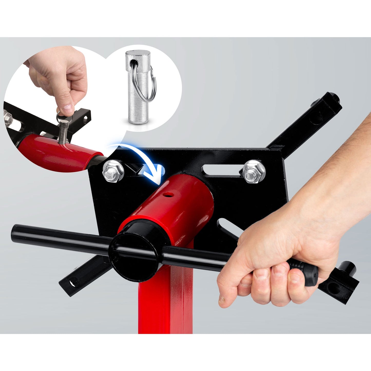 Engine Stand 450 kg Capacity, 360 Rotation, Steel-Aluminum