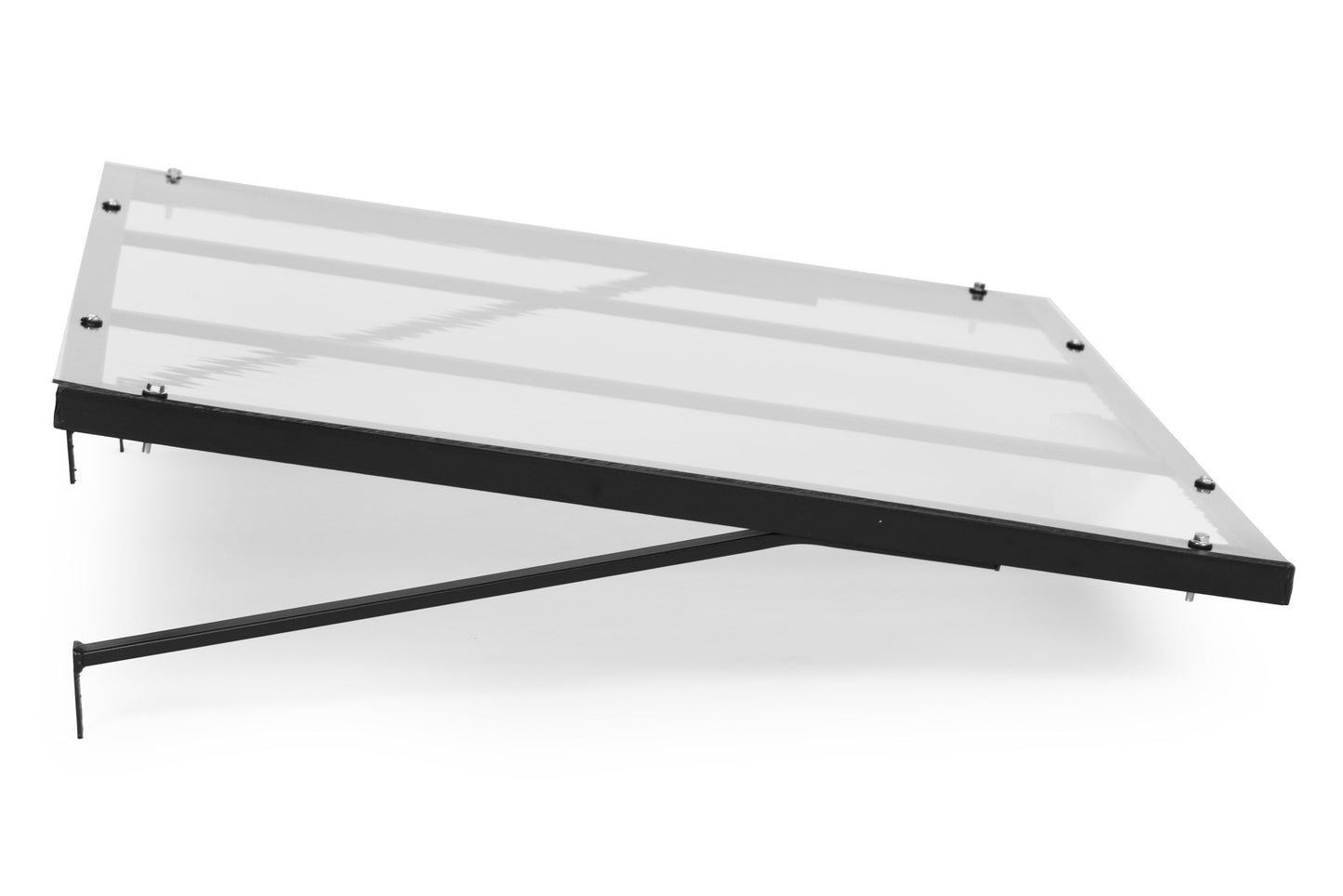 Entrance Door Canopy 140x90 cm, UV Protection, Steel Frame