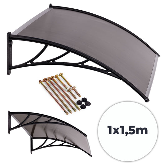 Entrance Door Canopy 150x100 cm Polycarbonate Cover