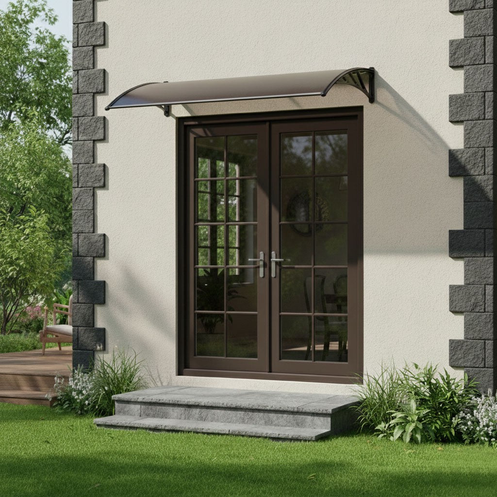 Entrance Door Canopy 150x100 cm Polycarbonate Cover