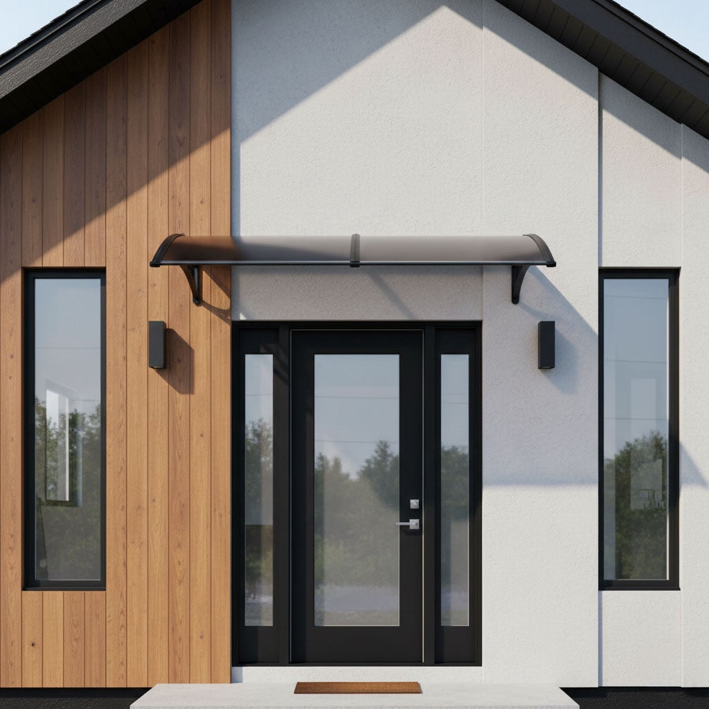 Entrance Door Canopy, 200x100 cm, Polycarbonate Cover
