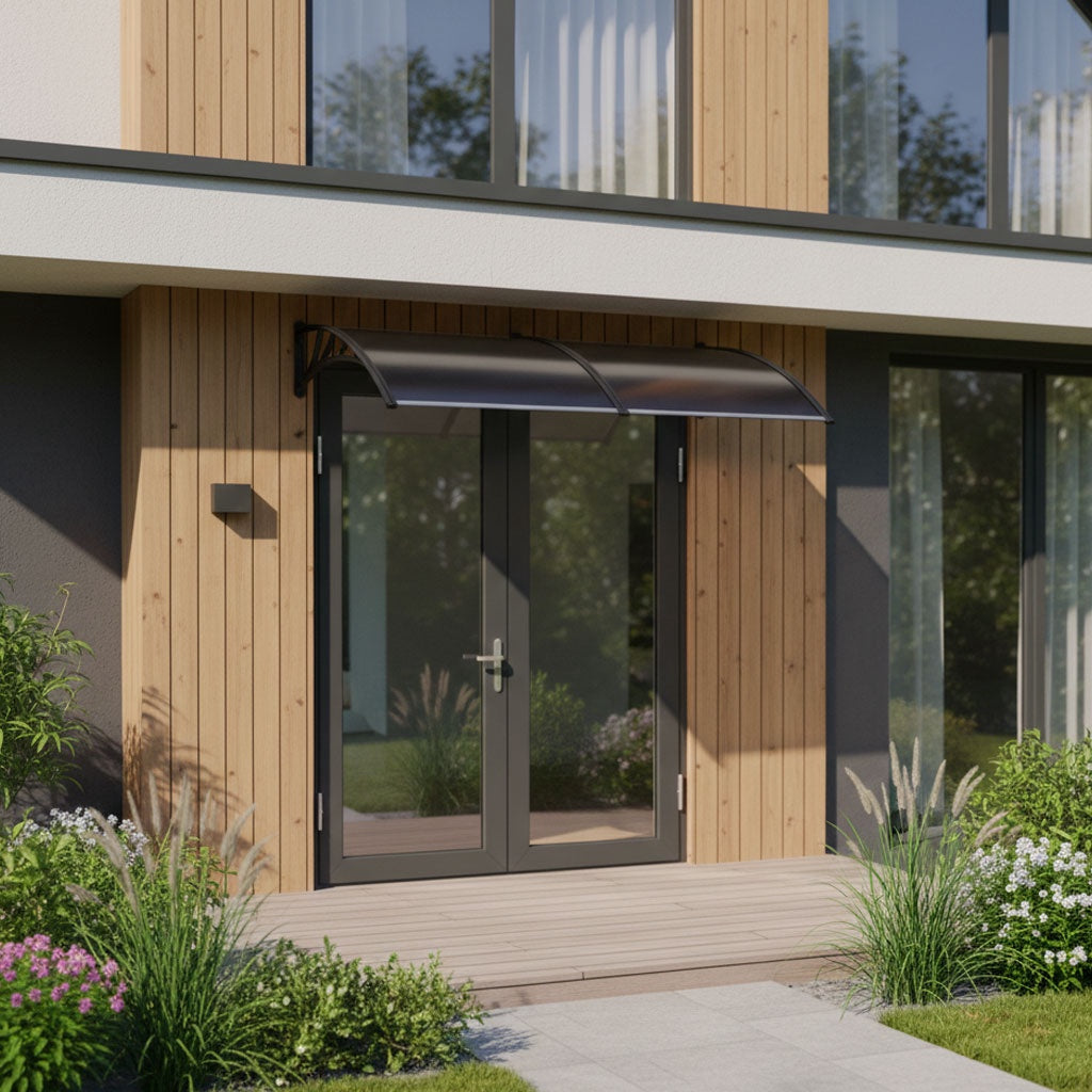 Entrance Door Canopy, 200x100 cm, Polycarbonate Cover