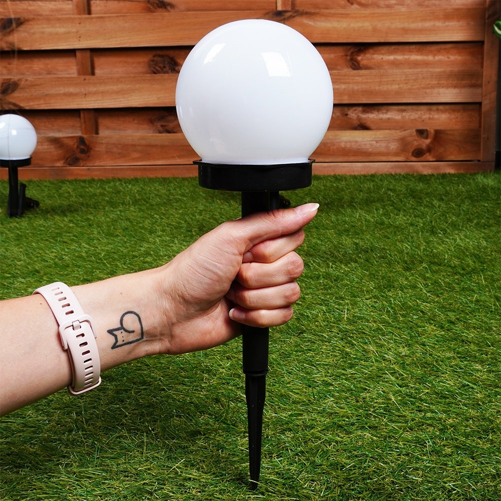 Environmentally friendly solar lamps for garden and terrace