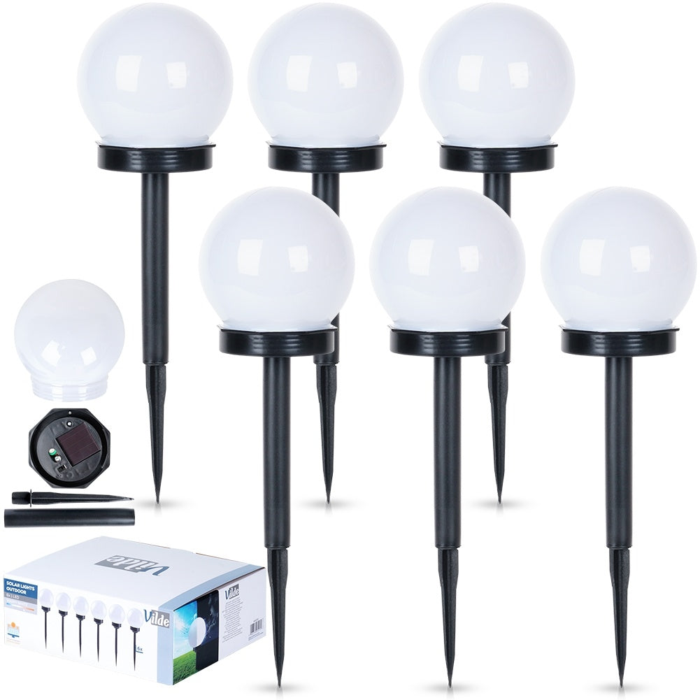 Environmentally friendly solar lamps for garden and terrace