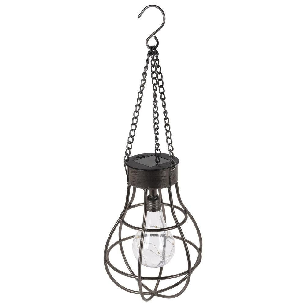 Environmentally friendly solar-powered hanging lamp for outdoor use