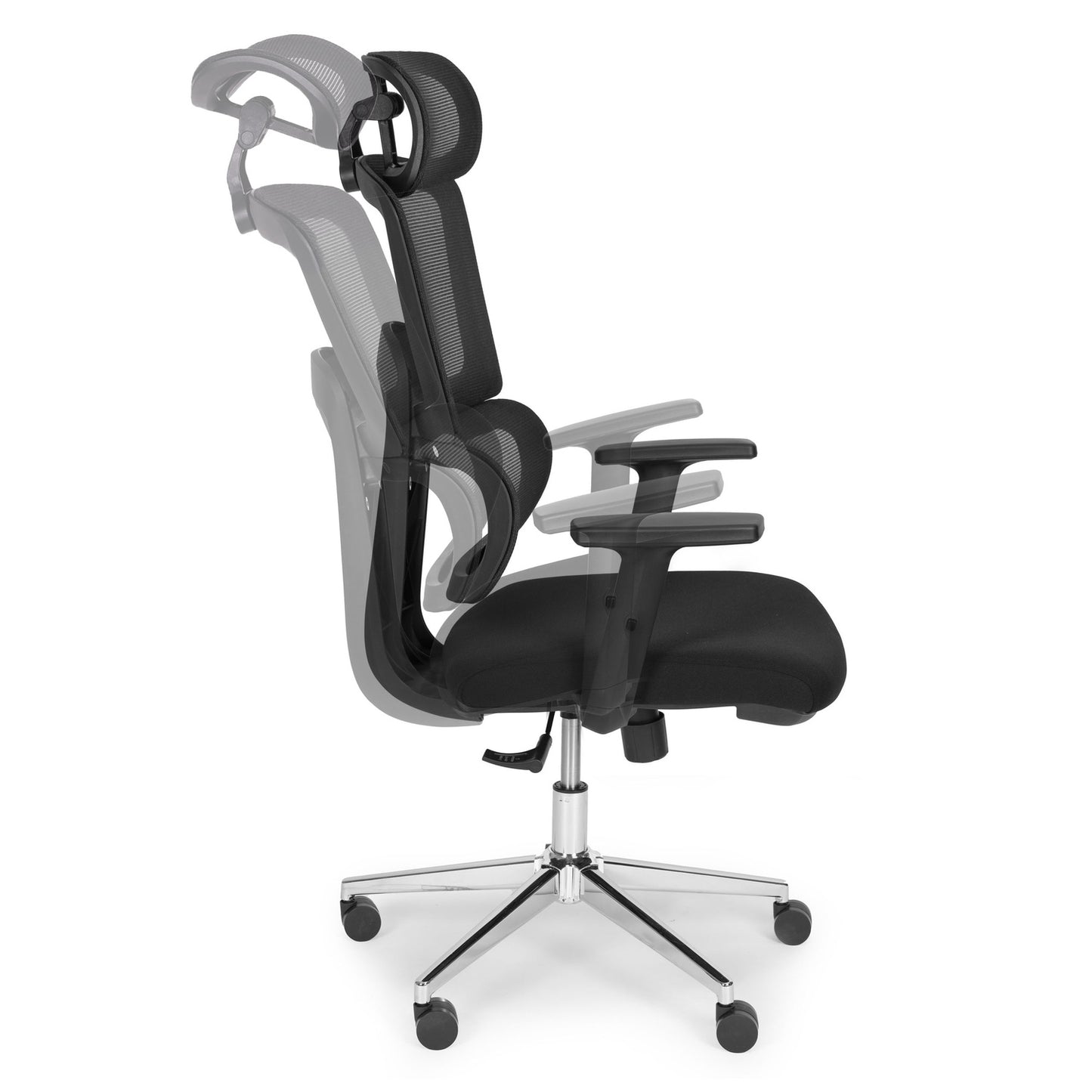 Ergonomic Black Office Chair, Adjustable Height & Mesh Back