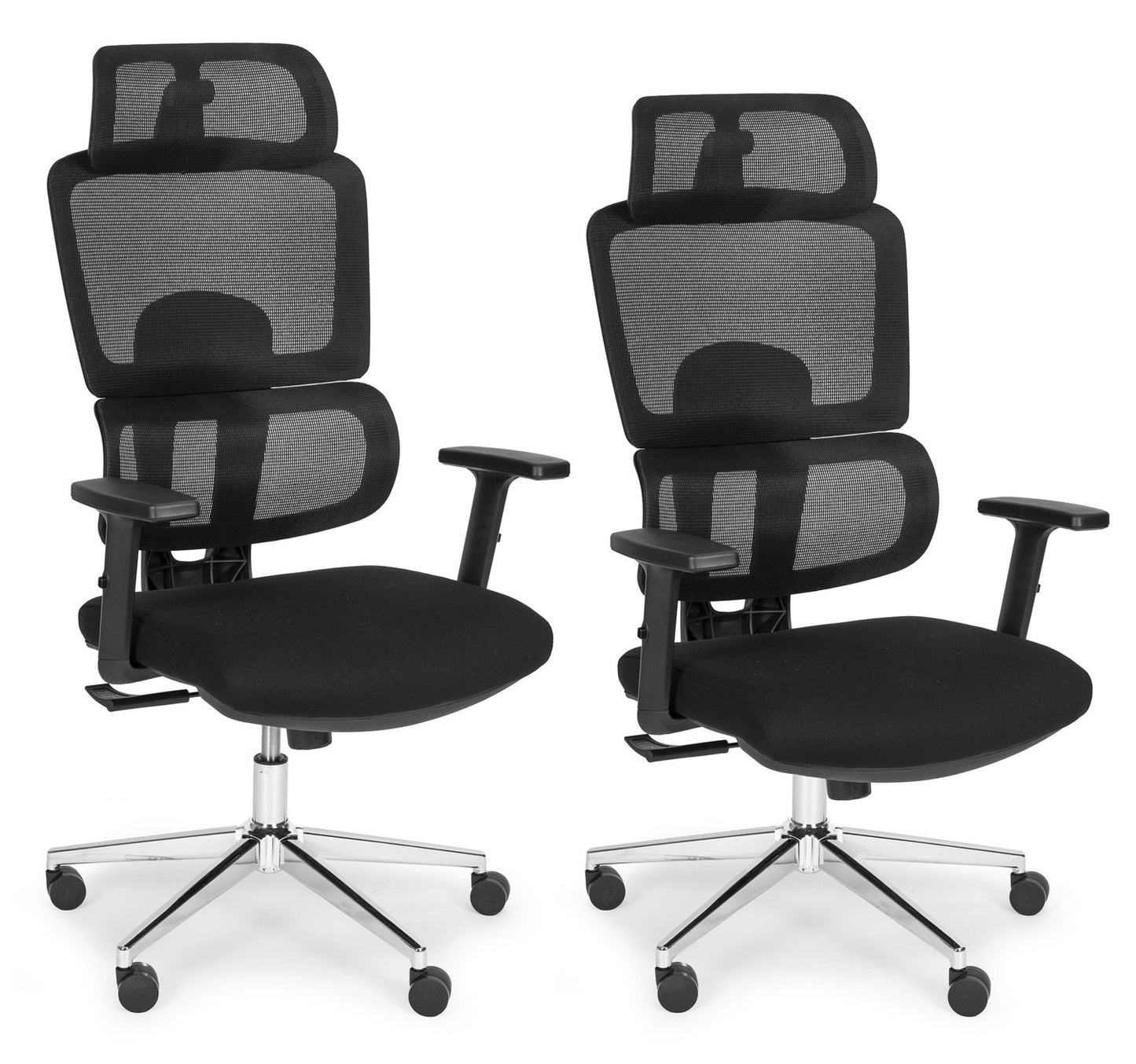Ergonomic Black Office Chair, Adjustable Height & Mesh Back