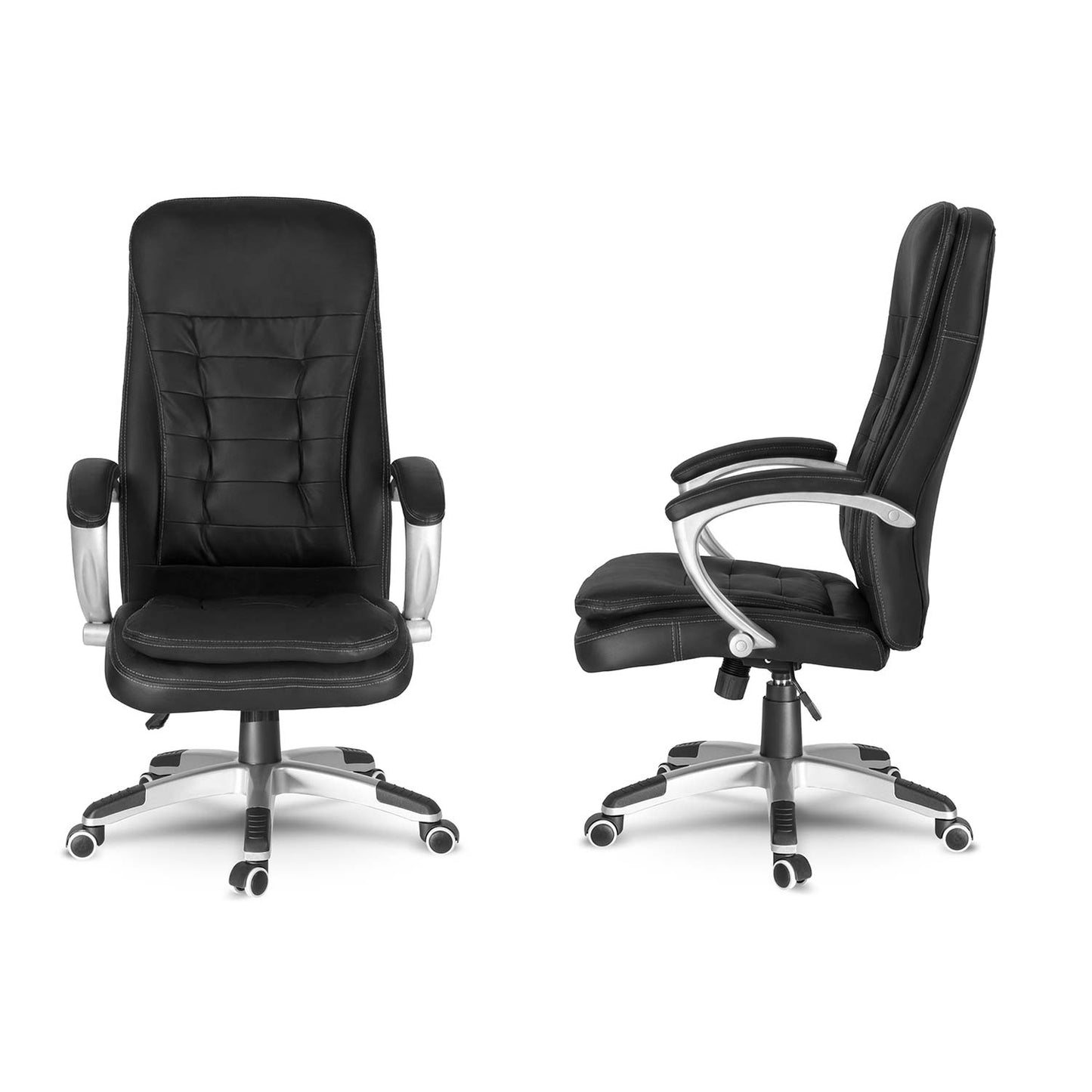 Ergonomic Black Office Chair with Adjustable Height