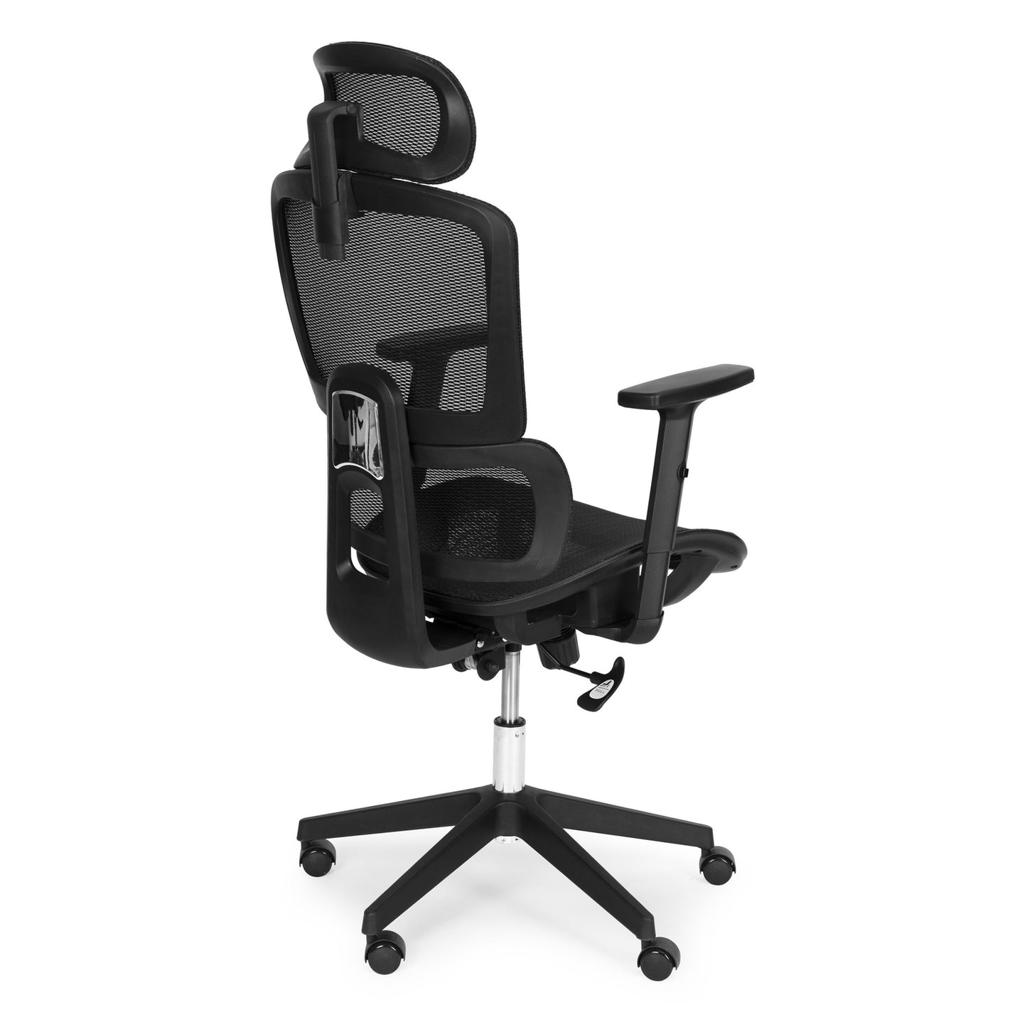 Ergonomic Black Office Chair with Adjustable Height and Mesh Back