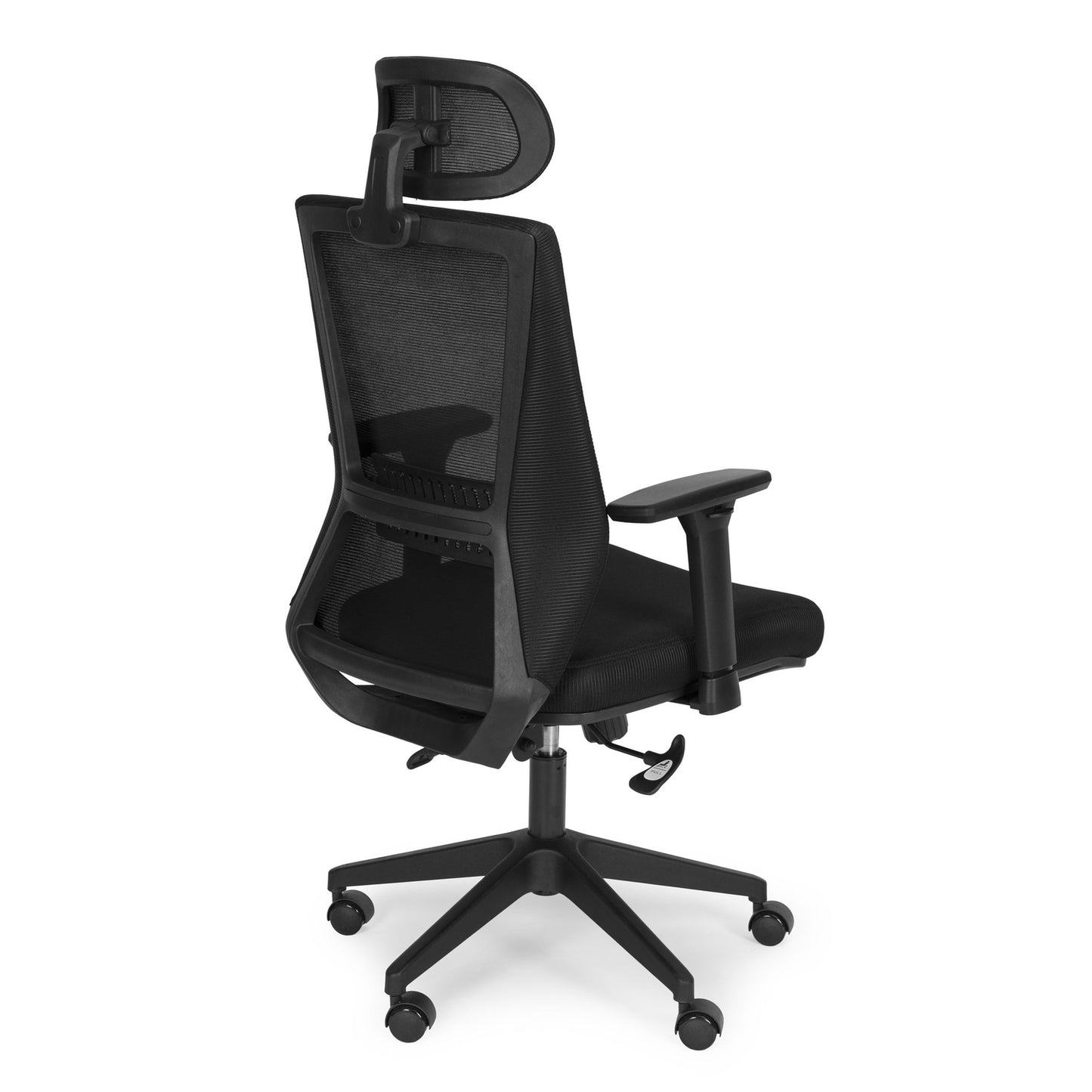 Ergonomic Black Office Chair with Adjustable Height and Mesh Back