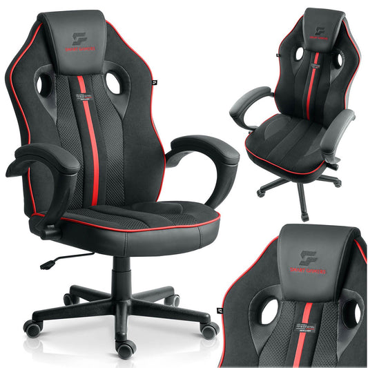 Ergonomic Gaming Chair with Adjustable Height, 360 Swivel