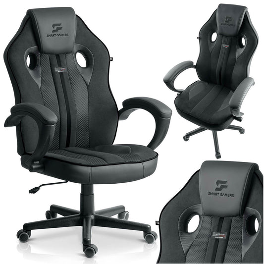 Ergonomic Gaming Chair with Adjustable Height and 360 Swivel