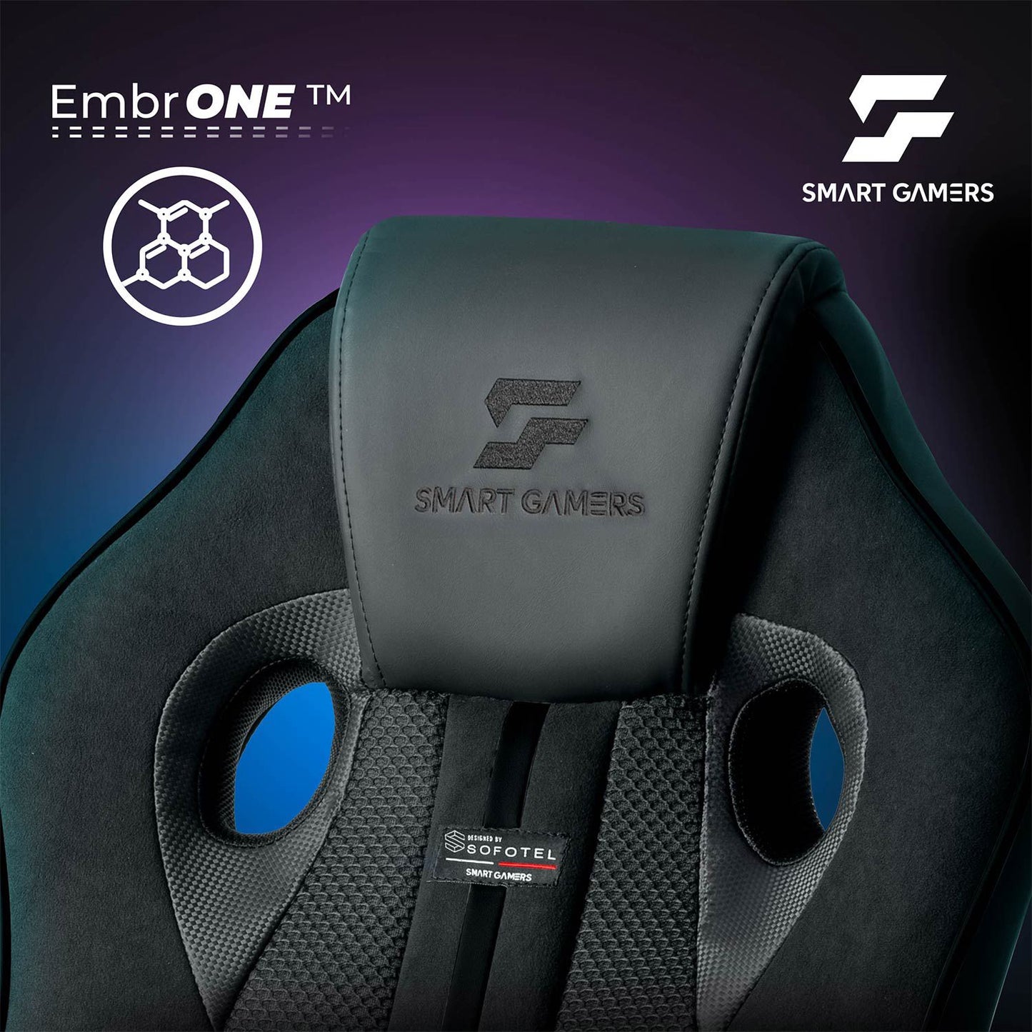 Ergonomic Gaming Chair with Adjustable Height and 360 Swivel