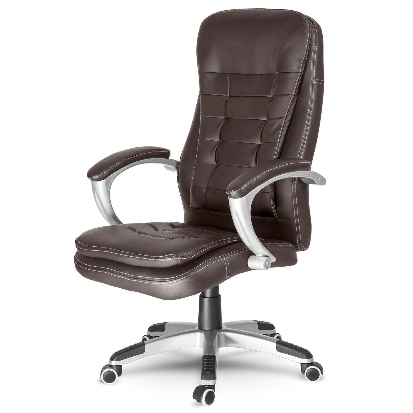 Ergonomic Office Chair, Dark Brown, Adjustable Height