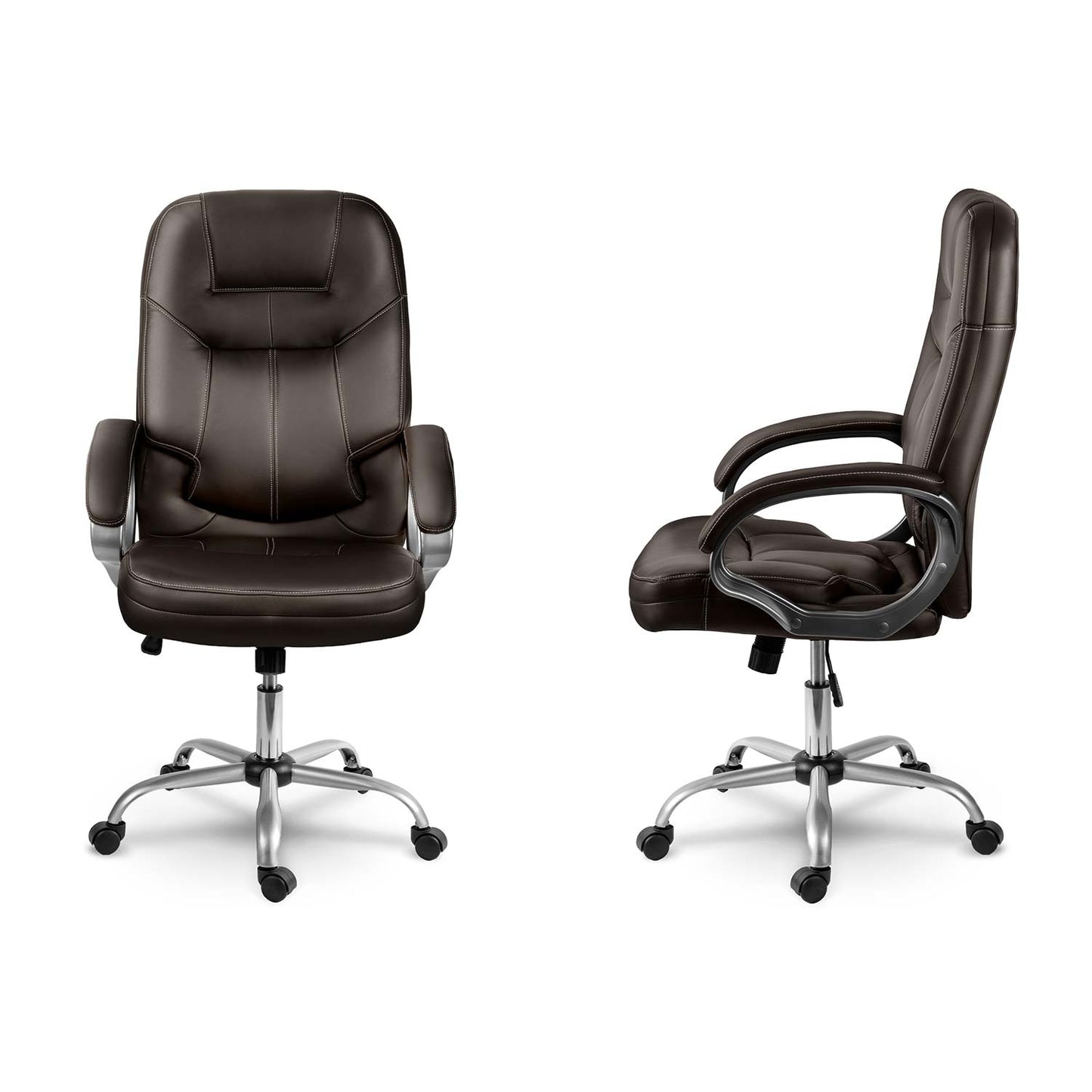 Ergonomic Office Chair, Dark Brown, Adjustable Height