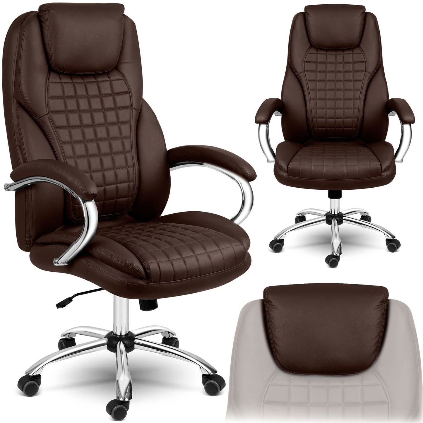 Ergonomic Office Chair Sofotel Batory - Chestnut brown
