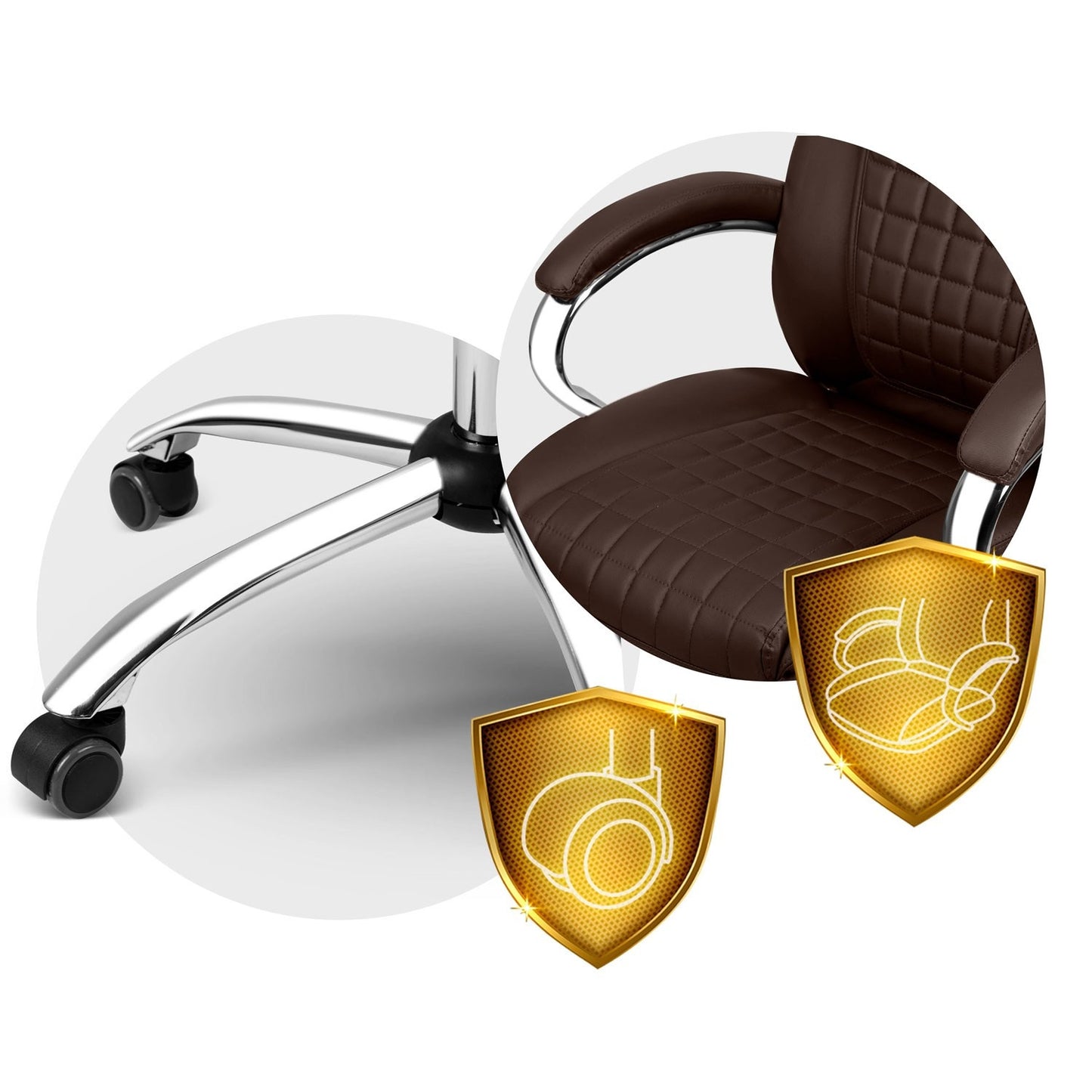 Ergonomic Office Chair Sofotel Batory - Chestnut brown
