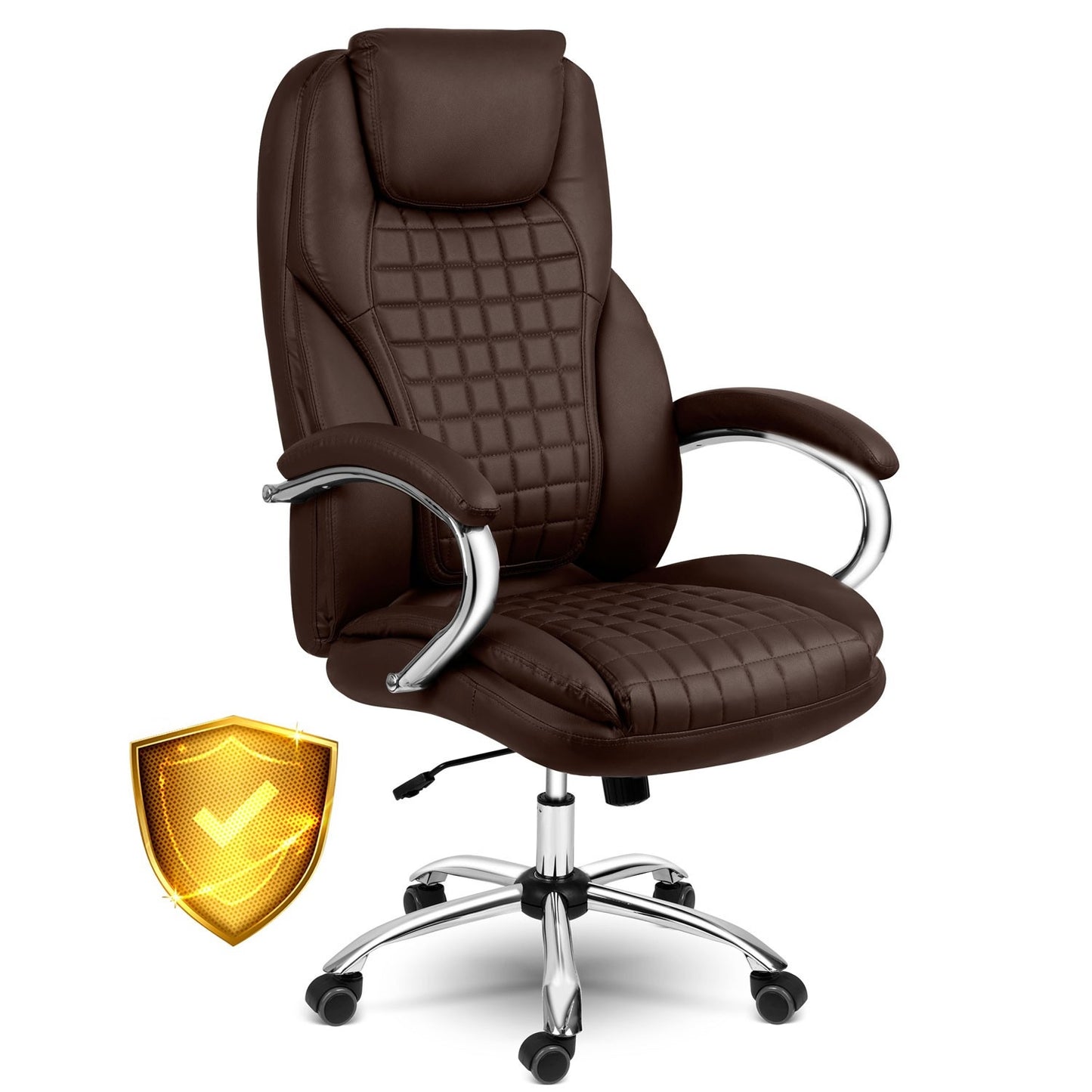 Ergonomic Office Chair Sofotel Batory - Chestnut brown