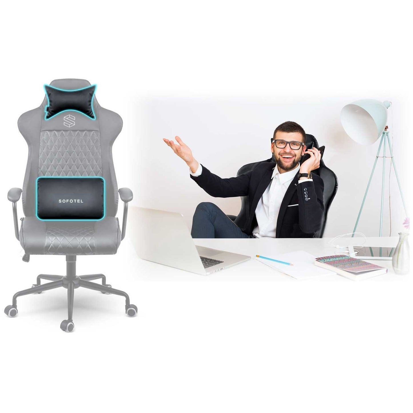 Ergonomic Office Chair Sofotel Verona - Black - Model 2581