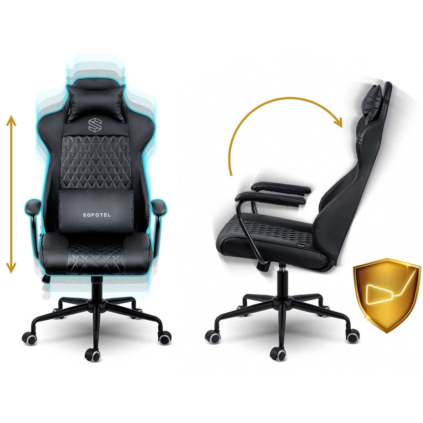 Ergonomic Office Chair Sofotel Verona - Black - Model 2581