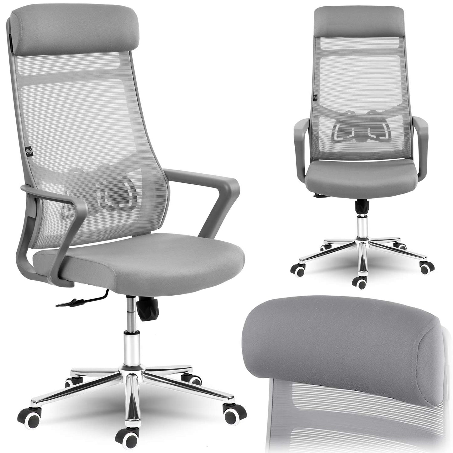 Ergonomic Office Chair with Micro Mesh Sofotel Brema Grey