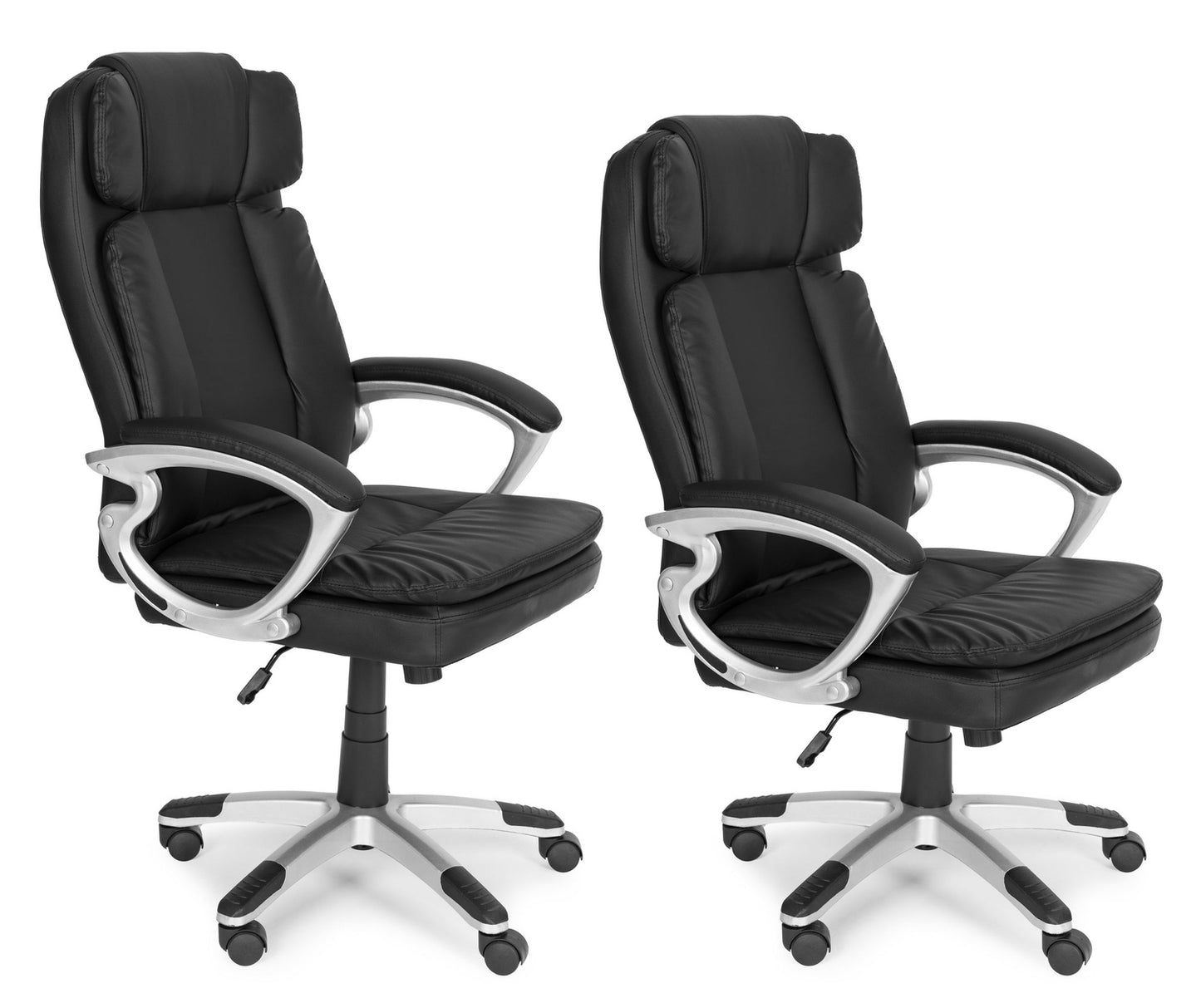 Ergonomic Swivel Office Chair, Height Adjustable, Black