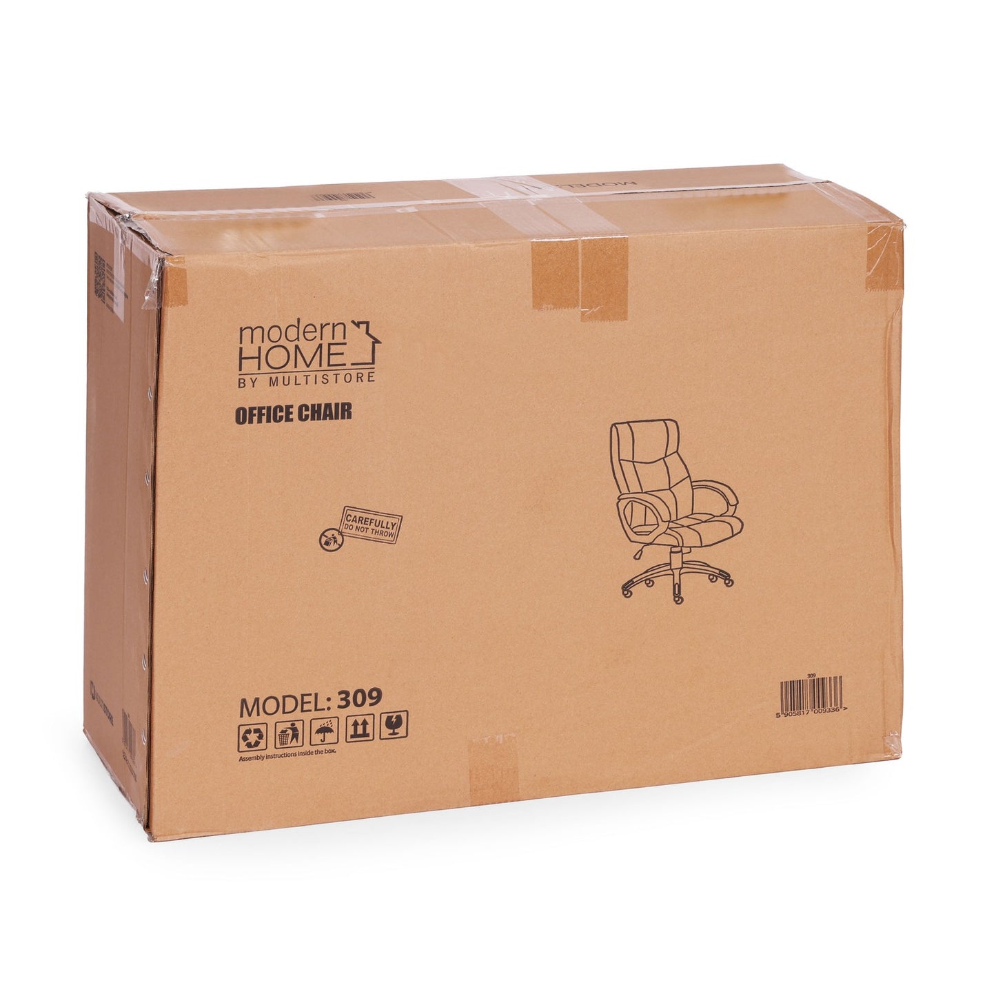 Ergonomic Swivel Office Chair, Height Adjustable, Black