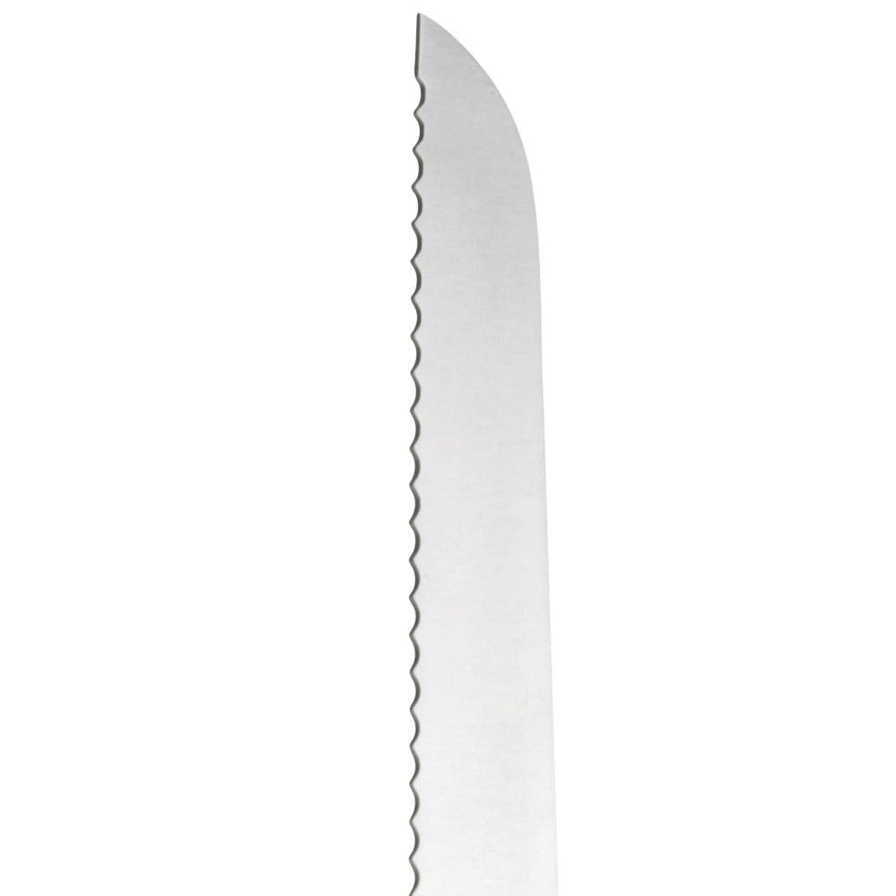 Ergonomic kitchen knife in stainless steel