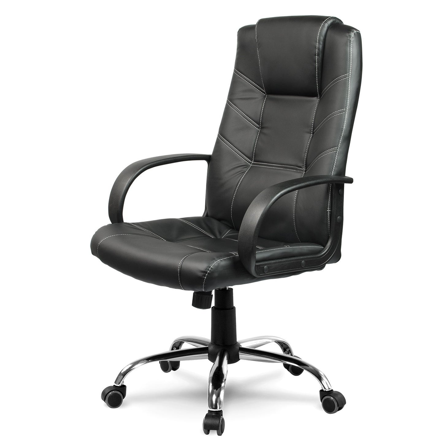 Ergonomic leather office chair Sofotel EG-221, black