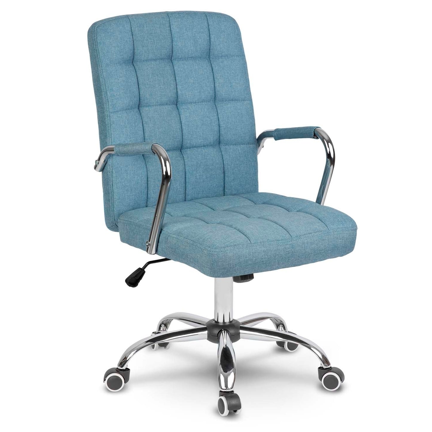 Ergonomic office chair Benton in Blue Textile