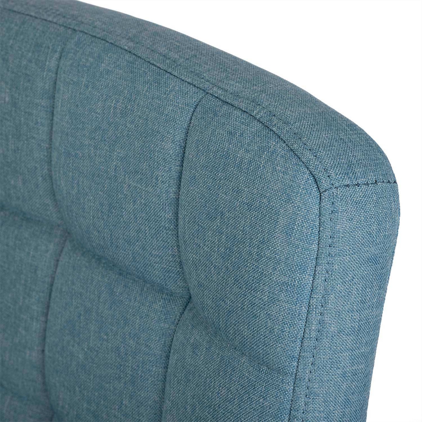 Ergonomic office chair Benton in Blue Textile