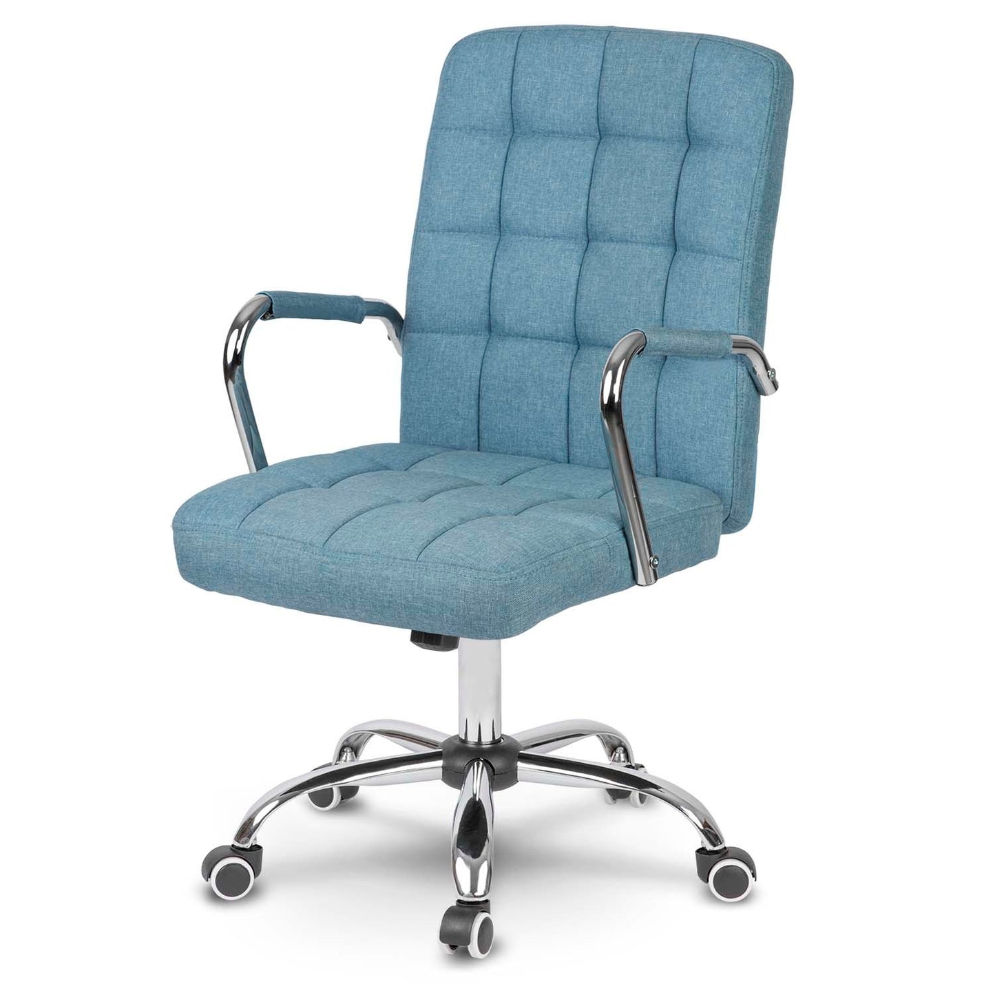 Ergonomic office chair Benton in Blue Textile