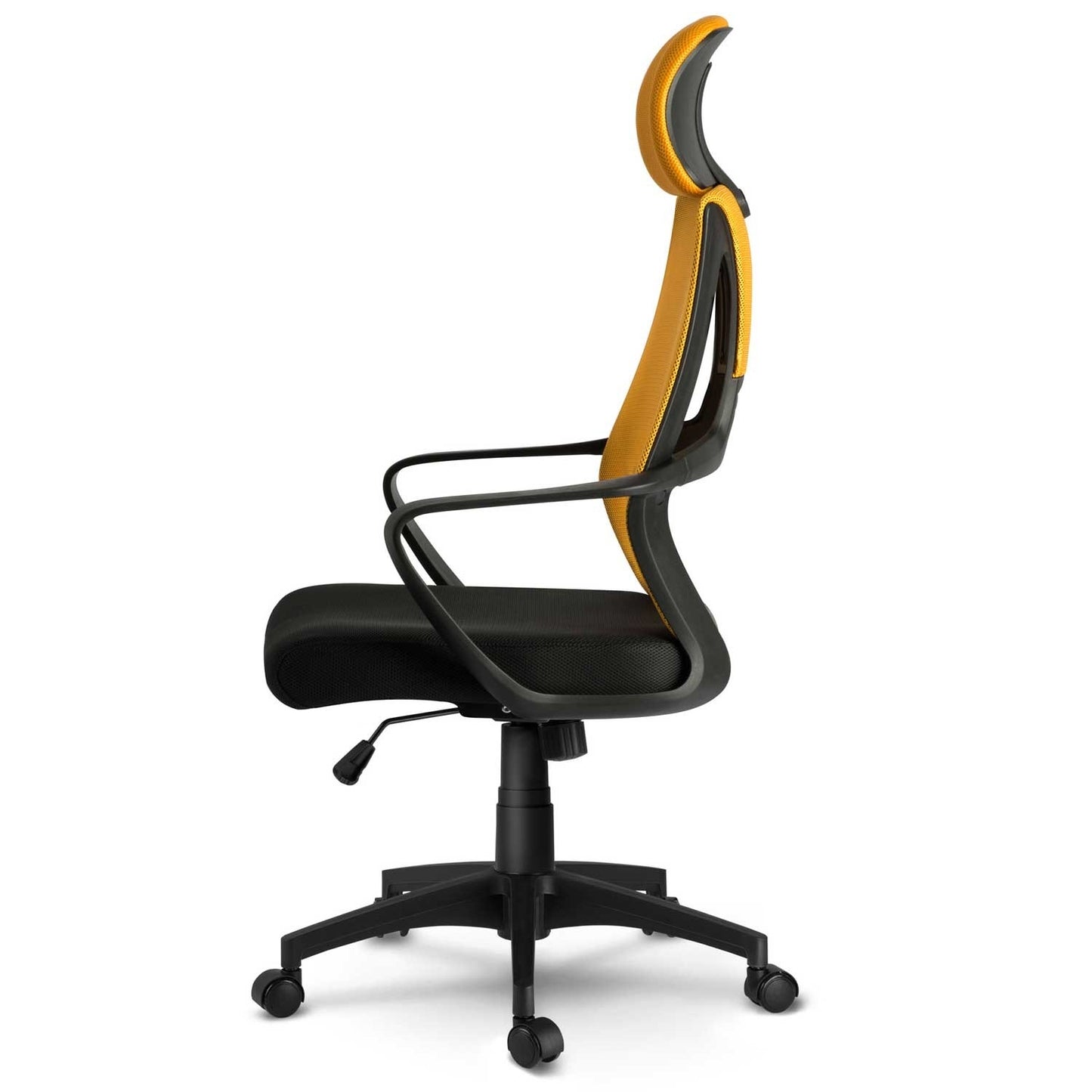 Ergonomic office chair with micro mesh Praga - Yellow