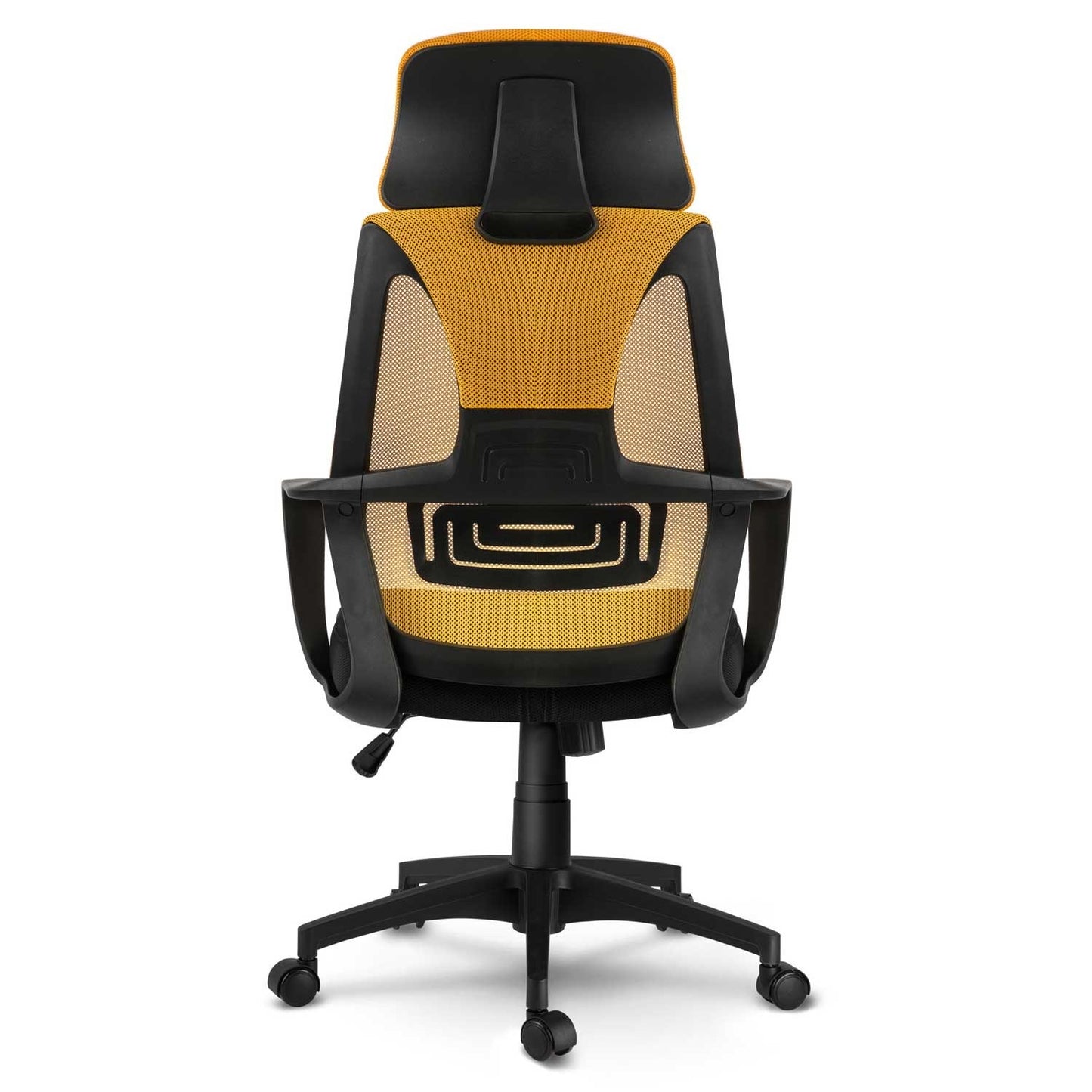 Ergonomic office chair with micro mesh Praga - Yellow