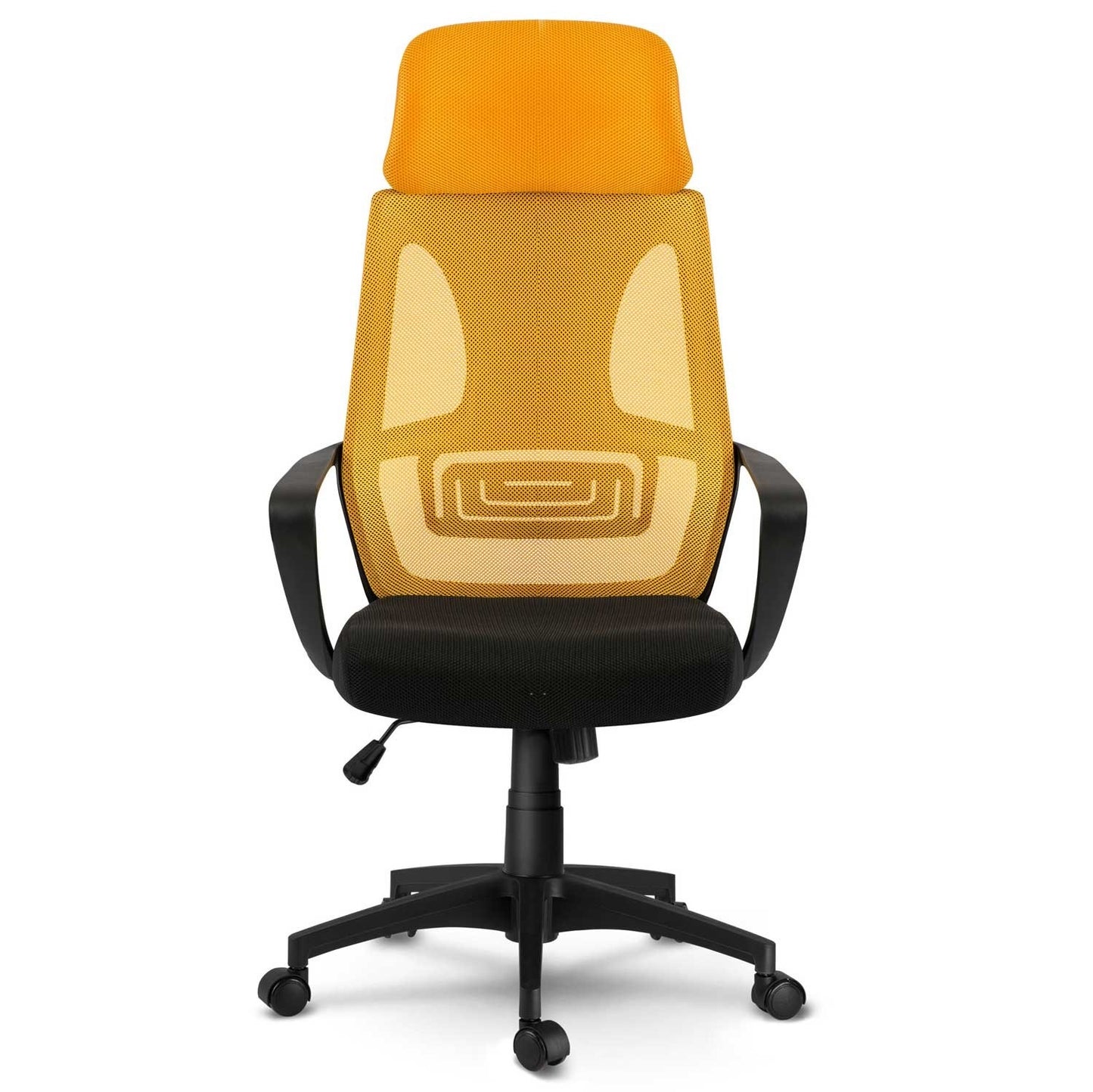 Ergonomic office chair with micro mesh Praga - Yellow