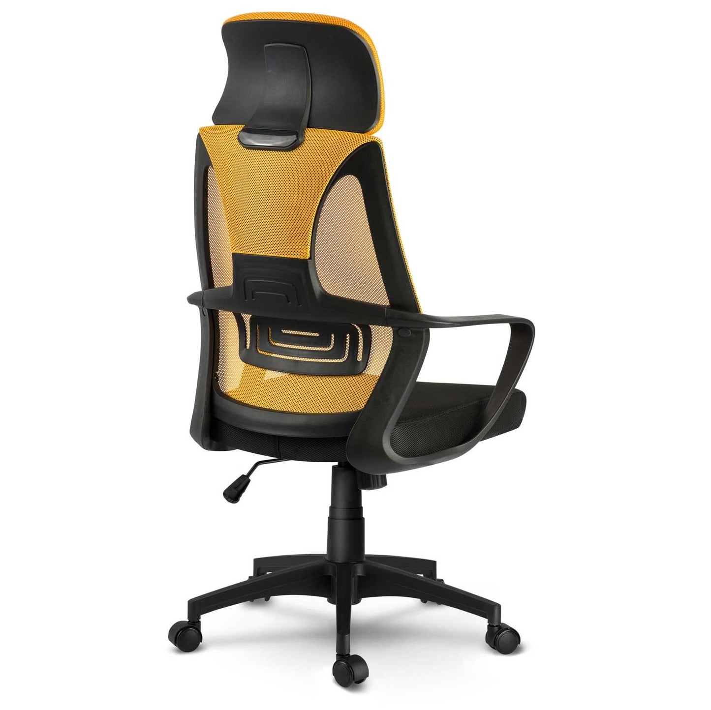 Ergonomic office chair with micro mesh Praga - Yellow